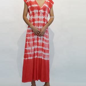Vestido Maxi Informal para Mujer, Cómodo, con Estampado Tie-Dye, Sin Mangas, para Playa, Cintura Natural, Lavable, Nueva Moda, OEM - Product Image 2