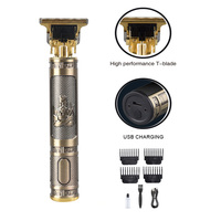 T9 Meilleure Vente Tondeuse à Cheveux Professionnelle Sans Fil en Acier Inoxydable et Tondeuse à Cheveux Rechargeable USB pour Hommes