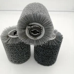 Special filament for woodworking abrasive nylon bristle roller brush for wood