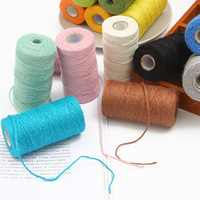 En gros 2mm Jute Cordon Bondage Corde pour Shibari 23 Couleur DIY Utiliser 3 Brins Coton Chanvre 10 Mètres