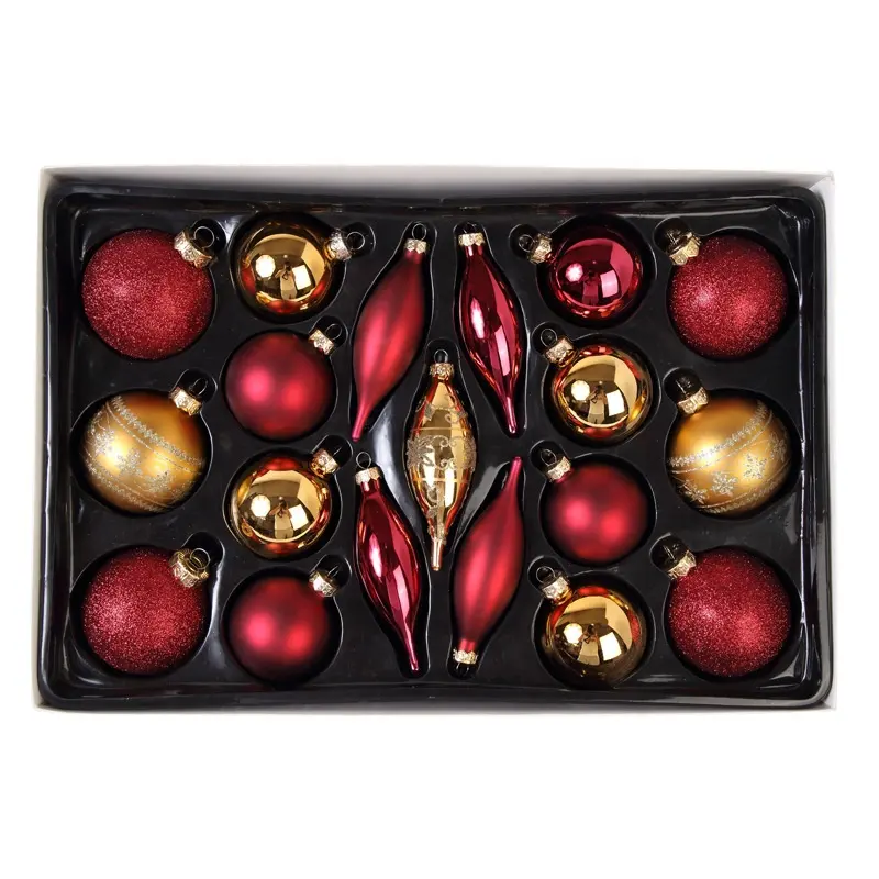 Kerstboom Decoraties Op Maat Verwerking Kerstbal Set Kerst Glazen Ballen Ornamenten Souvenir