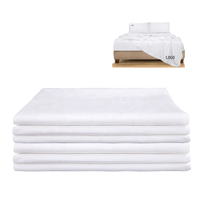 Ensemble de literie d'hôtel 5 étoiles, housse de couette en coton blanc, drap, housse de couette avec oreiller, personnalisé, luxe, respirant