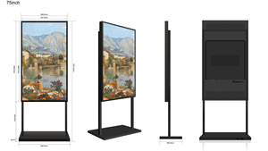 Siêu giá thấp OEM/ODM 32/43/49/55/65/75 inch LCD kỹ thuật số biển hiển thị điện dung loại CE/FCC/ROHS phê duyệt - Product Image 4