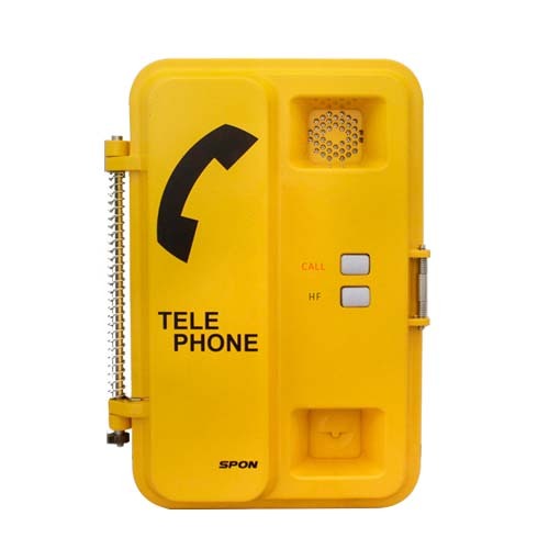 Industrial Hanging Public Phone for Tunnel Vandal Proof Rugged Emergency Phones ,Heavy Duty Telephones High-grade Waterproof