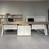 Moderno cubicolo scrivania da ufficio mobili Workstation legno capo Executive gestione modulare scrivania da ufficio con armadio