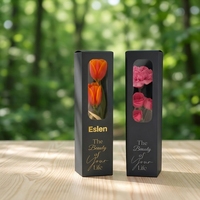 Boîte à fleurs rectangulaire personnalisée avec fenêtre transparente