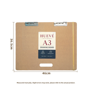 HUEVE A3 - Tablero de Dibujo Portátil de MDF con Clips Metálicos para Artistas y Estudiantes, para Dibujar al Aire Libre, Portapapeles con Logotipo Personalizado - Product Image 4