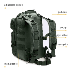 Mochila Táctica MOLLE Impermeable y Ligera con Camuflaje para Senderismo, Caza, Entrenamiento CS y Asalto al Aire Libre - Product Image 4
