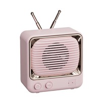 Radio FM Retro Lucu dengan Baterai 400mAh, Pemutar TF/MP3, Speaker Kecil Nirkabel