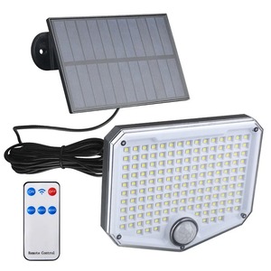 Lámpara Solar LED de 153 LED para Exteriores, Súper Brillante, con Sensor de Movimiento, Lámpara de Pared para Jardín, IP54 Impermeable, 3 Modos, Reflector Solar - Product Image 1