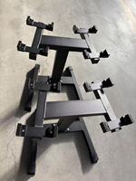 Support de rangement robuste et réglable pour haltères de musculation à domicile, capacité 2 paires, en acier