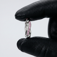 Bague de fiançailles moderne en platine certifiée IGI avec diamant brillant de laboratoire, sertissage en canal luxueux pour mariage et cérémonie nuptiale