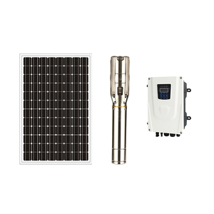 Pompe submersible solaire QY pour puits profond 4500W, hauteur de refoulement 32m, débit 70m³/h, en acier inoxydable, DC 48V, haute pression |   Remplissage rapide de l'eau, niveau bas - Product Image 2