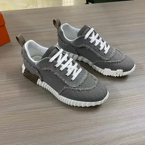 2026 Luxury Designer Washed Denim <b>Lace</b>-up Casual <b>White</b> Couple Style Sports Shoes Genuine Leather Lining Anti-Slippery Export Men - Product Image 5