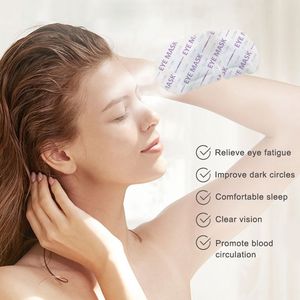 Masque oculaire relaxant à la lavande, masque oculaire chauffant à la vapeur, masque oculaire apaisant et relaxant, patch oculaire à la lavande avec logo personnalisé OEM - Product Image 2
