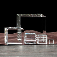 Honneur de cristal cristal Cube blanc haute qualité Laser verre bloc personnalisé 3d Laser gravure Photo cristal Cube