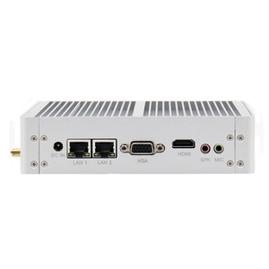 มินิพีซีอุตสาหกรรมแบบไร้พัดลม ซีพียู Quad Core J1900 พร้อมพอร์ตอีเธอร์เน็ตคู่ และพอร์ตเชื่อมต่อแบบอนุกรมหลายพอร์ต สำหรับการควบคุมระบบอัตโนมัติ - Product Image 4