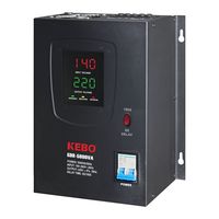 Stabilisateur de tension mural, entrée 140-260V, 2000VA monophasé, pour climatiseur