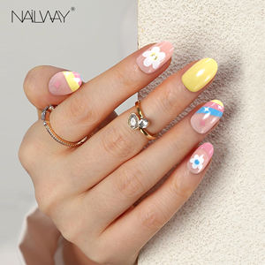 <span class=keywords><strong>Faux</strong></span> <span class=keywords><strong>ongles</strong></span> <span class=keywords><strong>fantaisie</strong></span> de haute qualité avec motif floral mignon, 24 pièces, 12 tailles, en PMMA - Product Image 1