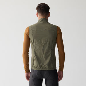 Gilet <span class=keywords><strong>de</strong></span> cyclisme léger pour hommes Gilet coupe-vent compressible marque privée personnalisée cyclisme sans manches - Product Image 3