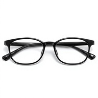 Vente en gros 2026 Nouveauté Monture de lunettes carrée légère 8g style japonais rétro littéraire pour étudiants, transparente marron OEM