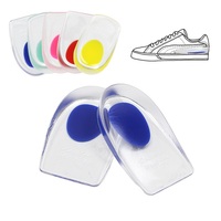 Semelles intérieures confortables antidérapantes en gel rafraîchissant avec adhésif pour talon, pour chaussures, orthèses diabétiques