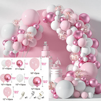 Baby Shower sexe révéler décorations rose et bleu ballons arc Kit fête fournitures garçon ou fille Revelacion Genero toile de fond 131