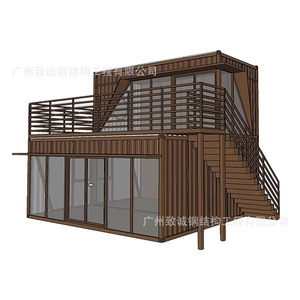 Oficina en Contenedor Marítimo Modificado de Guangzhou Zhicheng, Diseño Industrial de 2 Pisos, Forma Rectangular, Instalación In Situ - Product Image 1