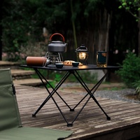 Table de camping pliable rectangulaire en alliage d'aluminium avec logo personnalisé, table portable d'extérieur pour barbecue, pique-nique, parc