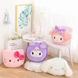 Travesseiro macio com ar condicionado, sofá HK Cat Kulomi, desenho criativo japonês, decoração para casa