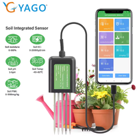 Capteur de sol NPK intelligent 7-en-1 en plastique avec interface USB |   Analyseur de précision EC, pH, température et humidité pour l'agriculture (OEM) Marque TONY