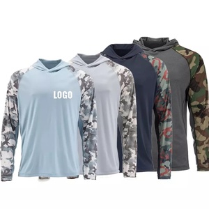 เสื้อตกปลาแบบใหม่สั่งทำพิเศษ ระบายอากาศได้ดี แห้งเร็ว น้ำหนักเบา ผลิตจากวัสดุรีไซเคิล ป้องกันแสงแดด UPF50+ แขนยาว มีฮู้ด - Product Image 1