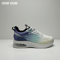 Personnalisation du logo de la marque, baskets décontractées pour femmes, Cloud Cushion, respirantes, maille tricotée dégradée, chaussures de sport légères