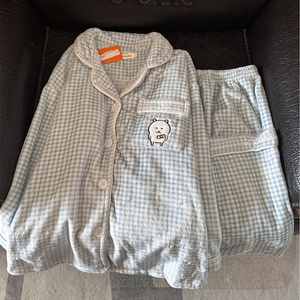 Pigiama in Flanella Lange con Orsetto Carino, Set di Abbigliamento da Casa Invernale e Autunnale per Donne, Cardigan Cartoon Spesso e Caldo - Product Image 2