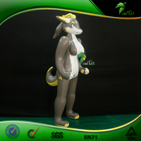 Chèvre gonflable géante en PVC, oreiller gonflable pour le corps, chèvre anime, sautillant, animaux, loup, jouet sphérique