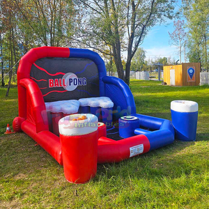Outdoor giant carnival party interactive IPS sports <b>inflatable</b> beer pong games with spotlights - Product Image 4