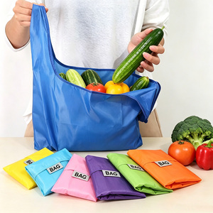 Cheap Customize Ripstop Reusable Foldable Folding Tote Polyester Foldable Shopping <b>Bag</b> Waterproof <b>Bag</b> Foldable Grocery <b>Bag</b> - Product Image 6