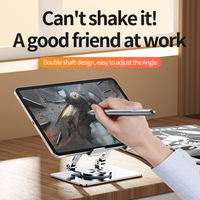 Support de tablette rotatif pour bureau, vente en gros d'usine, pas cher, haute qualité, support de tablette en alliage d'aluminium à 360 degrés