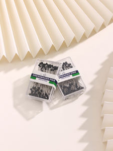 卸売りシンプルでエレガントな形状のスカーフ針Hijab 100ペア縫製アクセサリー春1箱ファッションブローチ100 _ ペア - Product Image 5