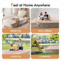 Matelas de camping auto-gonflant, lit d'air gonflable automatique, tapis de couchage portable imperméable pour tente de camping et voyages en plein air