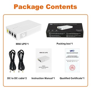 WGP Mini Ups para enrutador Wifi 9V 12V puertos de salida múltiples con 6 horas 7800mAh batería de litio de respaldo DC Mini Ups para enrutador - Product Image 6