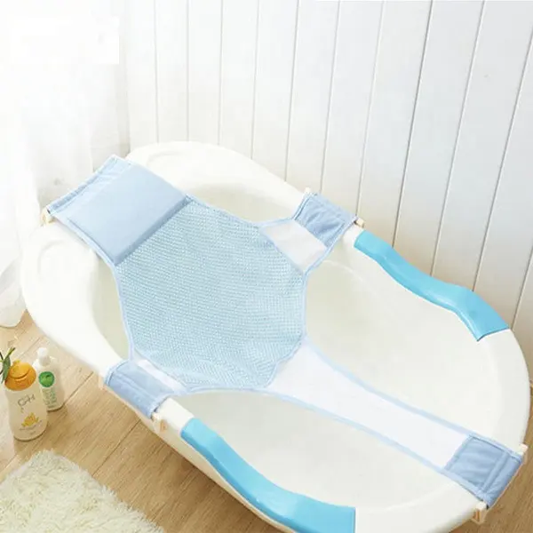 Baby Bath Seat Support Net Patterned Bath Net with Four Safety Support Corner Bathtub Companion Baby Must Have Baby Accessories