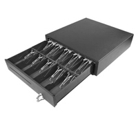 Tiroir-caisse électronique 410 mm pour 7/10 billets, avec compartiment pour billets de banque