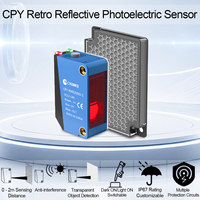 Capteur photoélectrique rétro-réfléchissant Chanko CPY de haute précision, portée de 2 m, détection d'objets transparents, remplacement pour Key PZ-G62N