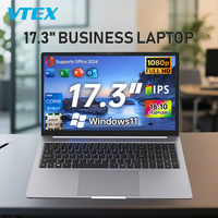 Laptop da 17,3 Pollici con Lettore di Impronte Digitali, Tastiera Retroilluminata, Copri Webcam, Foro per Blocco di Sicurezza, Batteria Grande da 5500mAh, Nuovo di Zecca
