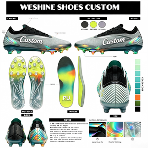 Zapatillas de Fútbol Profesionales para Terreno Firme, para Clubes de Élite, Parte Superior de Tejido, Tacos FG - Product Image 1