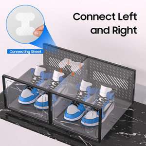 <span class=keywords><strong>Caja</strong></span> <span class=keywords><strong>Organizadora</strong></span> de <span class=keywords><strong>Zapatos</strong></span> Apilable de Plástico Transparente, <span class=keywords><strong>Caja</strong></span> de Almacenamiento de <span class=keywords><strong>Zapatos</strong></span> para Armario del Hogar, Ecológica y a Prueba de Polvo - Product Image 5
