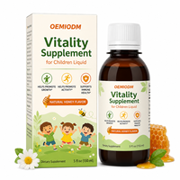 OEM ODM Marque privée Vente Complément alimentaire Hauteur Gouttes liquides de calcium pour enfants et adolescents Soutien Supplément de calcium