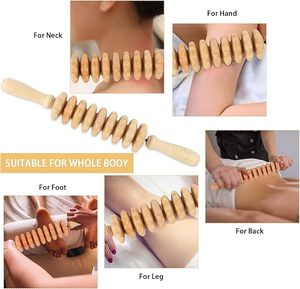 Nouveau kit créatif de 8 outils de <span class=keywords><strong>massage</strong></span> en bois pour le remodelage corporel, outils de drainage lymphatique en bois, rouleaux de <span class=keywords><strong>massage</strong></span> Gua Sha - Product Image 2