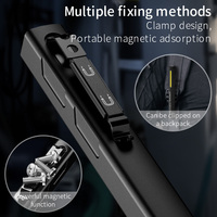 Senter USB dari Paduan Aluminium, Lampu Saku LED Mini yang Dapat Diisi Ulang dengan 388 Lumen, Sinar yang Dapat Disesuaikan & Basis Magnetik.